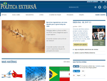 Tablet Screenshot of politicaexterna.com.br